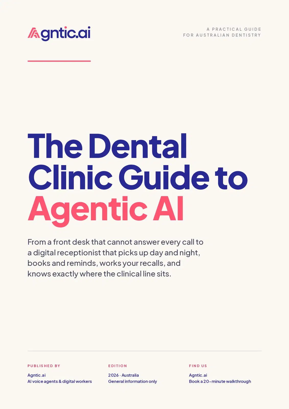 The dental clinic guide to agentic AI.