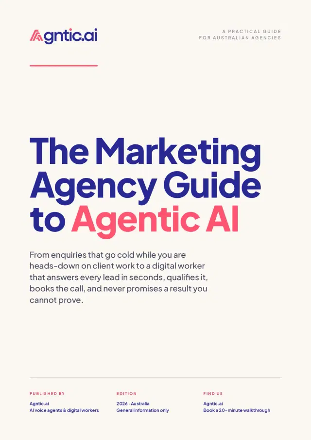 The marketing agency guide to agentic AI. cover