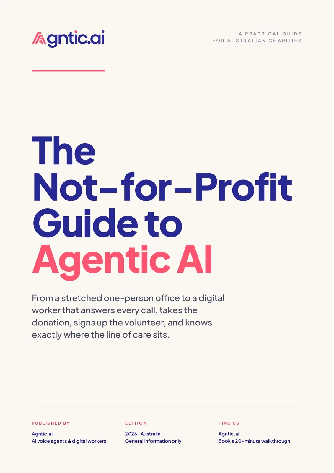 The not-for-profit guide to agentic AI.