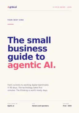 The small business guide to agentic AI. cover