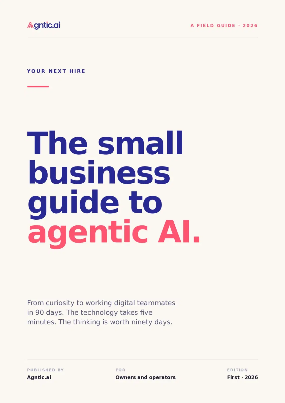 The small business guide to agentic AI.