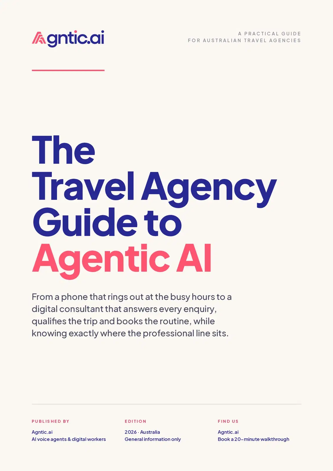 The travel agency guide to agentic AI.