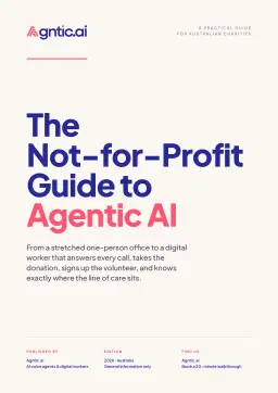 The not-for-profit guide to agentic AI. cover